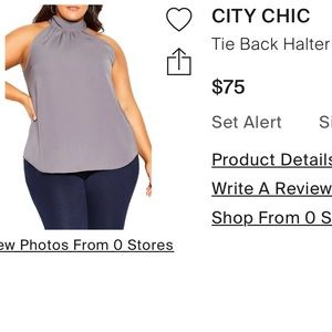 City Chic sultry shine Halter Top Sz.16